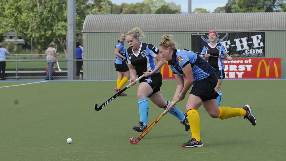 SOUTH TO VICTORY: Bathurst Souths defeated Lithgow Zig Zag 2-0 in their round five women's Premier League Hockey game at the Cooke Hockey Complex on Saturday. Photo: PHILL MURRAY