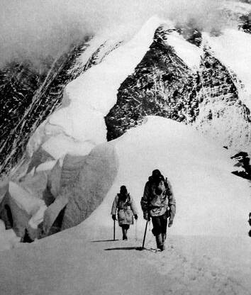 INTO THE UNKNOWN: George Ingle Finch and climbing partner Geoffrey Bruce set off on their attempt to conquer Mount Eveest in 1922.