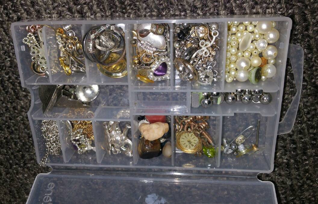 Police photos of the jewellery uncovered in the vehicle