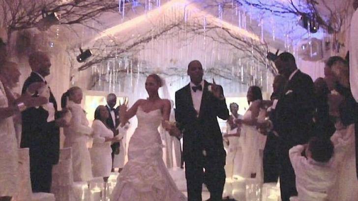 The couple married in a private ceremony in 2008. Photos have never been released, until now. Photo: YouTube