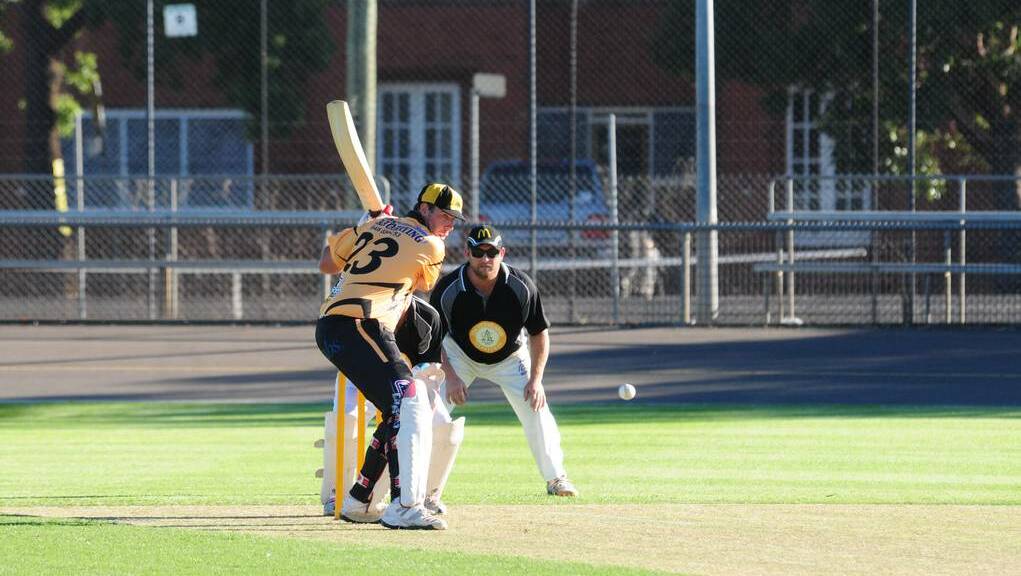 Steve Skinner was part of a 75-run opening partnership which set up Newtown's win in the Megahit last Friday night. Photo: Hannah Soole