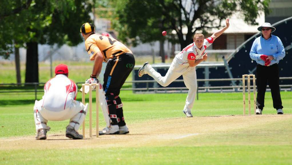 Greg Buckley took three hugely important wickets on Saturday as RSL-Colts defeated Newtown in a thriller. Photo: Josh Heard