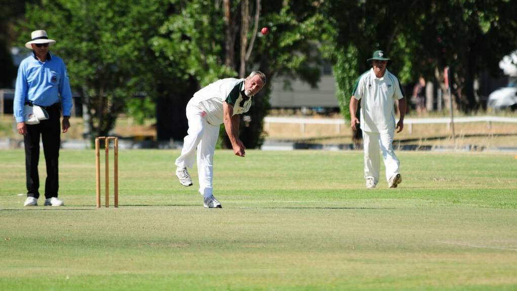 Brian Carroll took six wickets on Saturday as CYMS took day one honours against Macquarie. BELOW: Peter Morrison made a half century for Newtown as the Tigers played out a tight day one against South Dubbo. Photos: Kathryn O'Sullivan