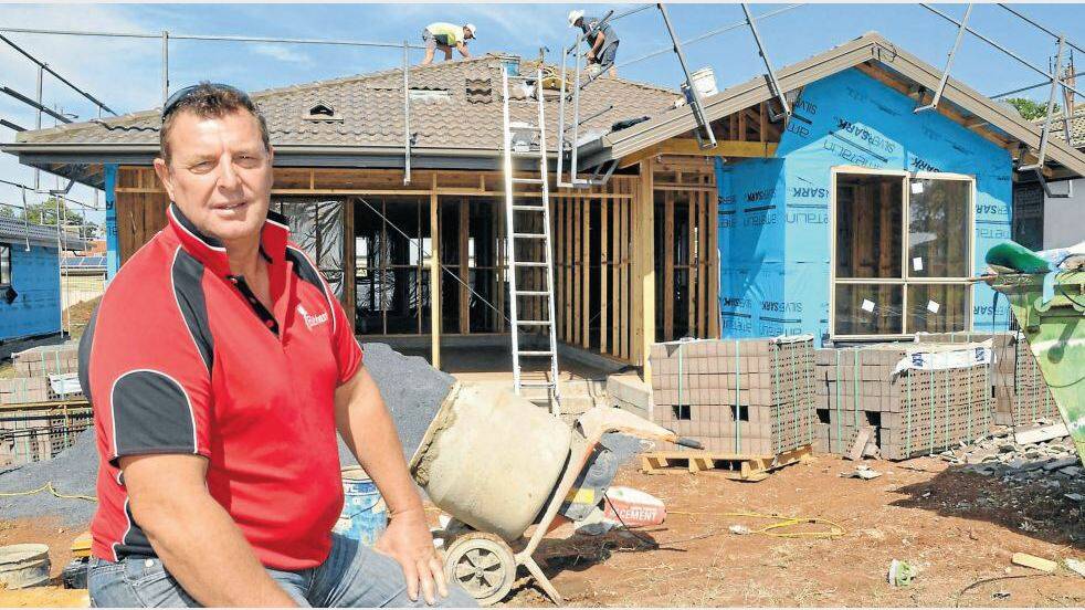 APRIL: Hibbards sales manager Tim Hibbard at one of a number of turn-key homes the company is building in Rosewood Grove. Photo: LISA MINNER