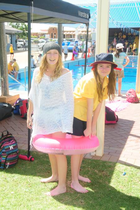 ST JOHN'S COLLEGE: Phoebe Farrell and Lily Brophy. Photo: LOUISE DONGES. 