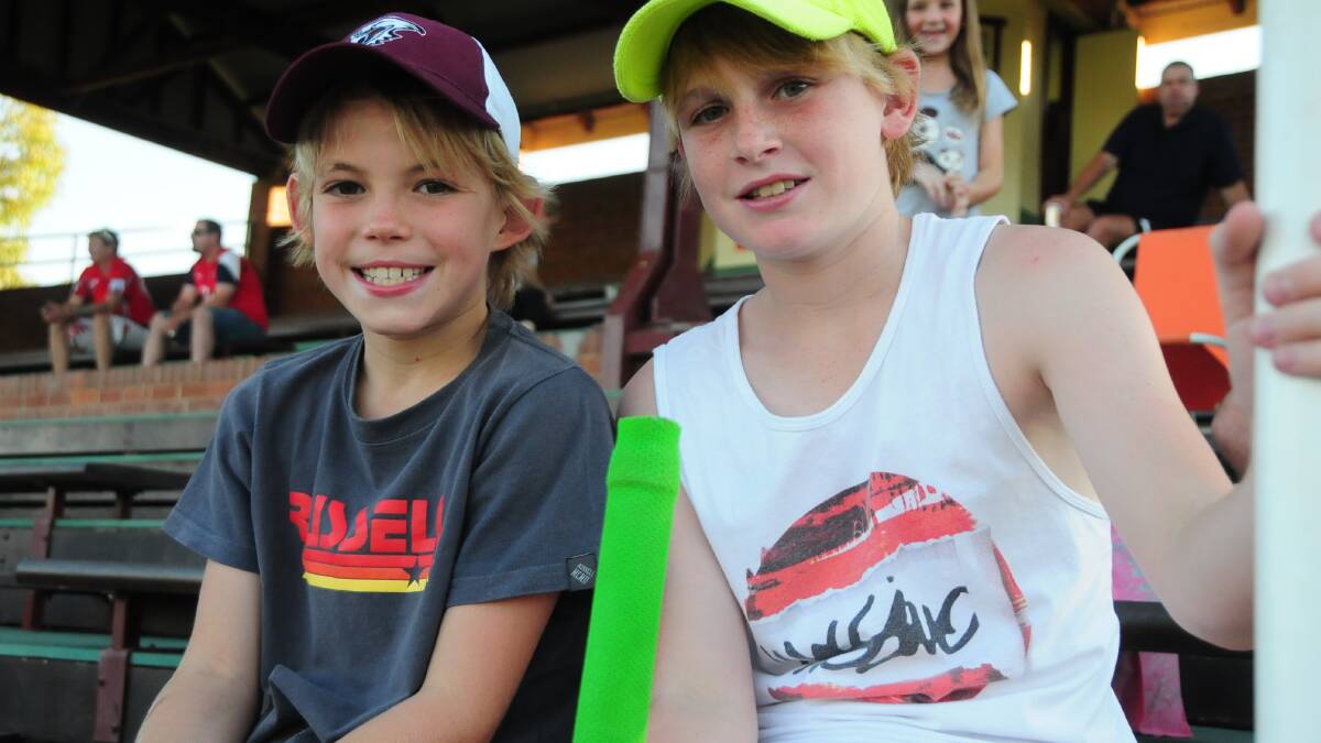 TWENTY20 DOUBLE HEADER: Connor and Kobio Etcell. Photo: HOLLY GRIFFITHS