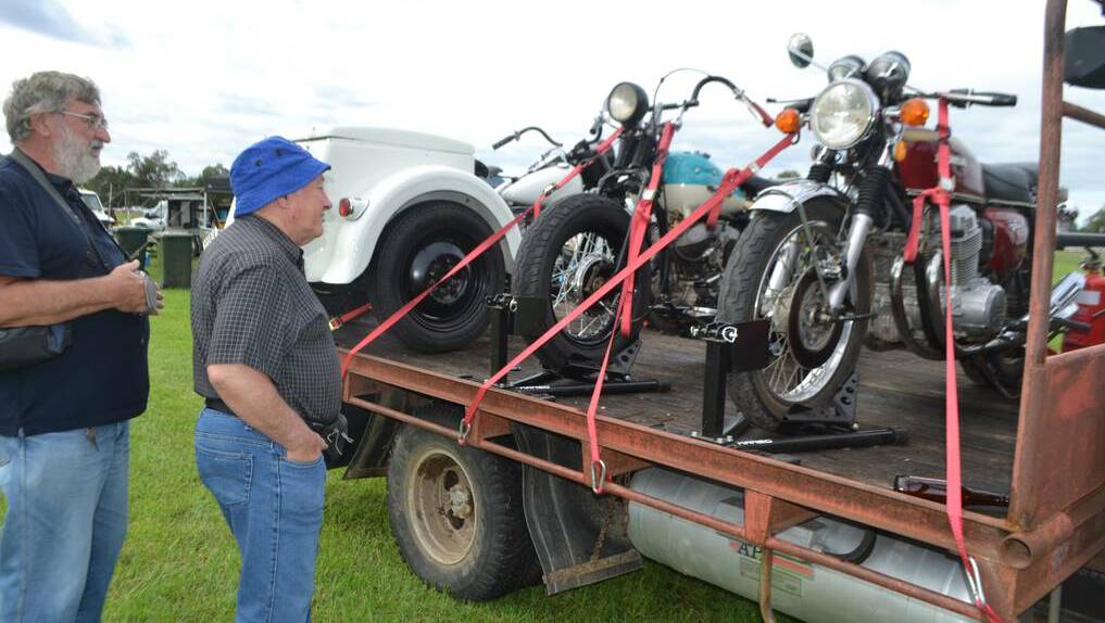WELLINGTON VINTAGE FAIR: The motorcycles were a popular attraction