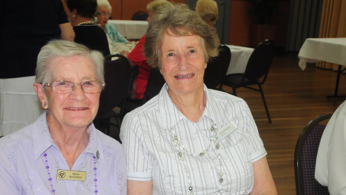DUBBO DAY VIEW CLUB: Bees Manson and Helen Wheeler. Photo: LOUISE DONGES