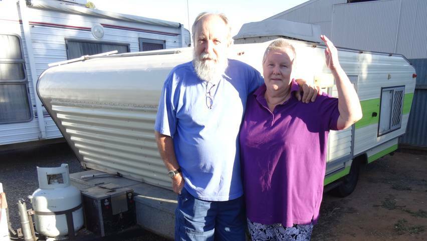 Terry and Suzanne McWhinney are singing the praises of Dubbo after residents and businesses came to their aid. Photo: contributed