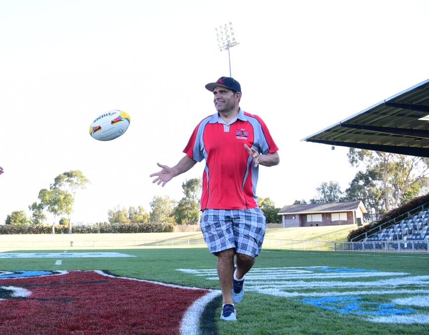 Walgett Aboriginal Connection rugby league team spokesman Geoff Simpson. Photo: BELINDA SOOLE