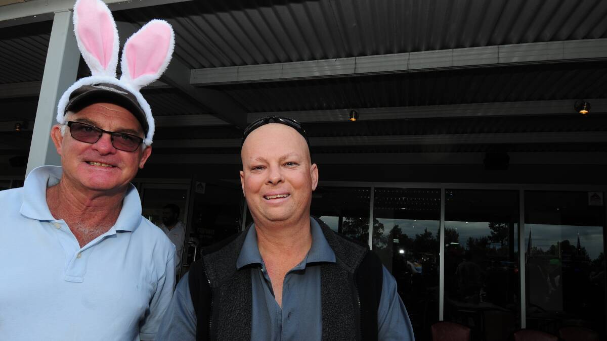 VARIETY CHARITY GOLF DAY: Peter Egan and Todd Whalan.   Photo: LOUISE DONGES