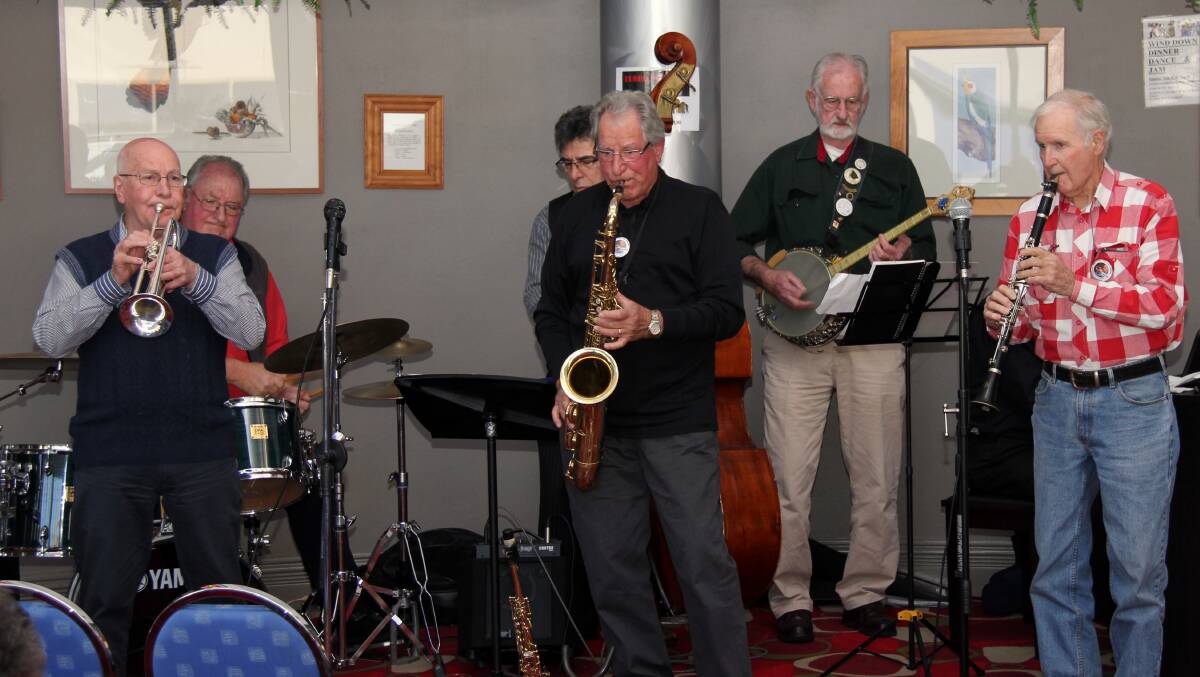 The Footwarmers in action at the Dubbo Jazz Festival in 2012. They will be back again this year. 