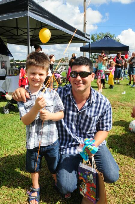 DADS FOR KIDS:  Lachlan and Dave Cordina. Photo: CHERYL BURKE. 