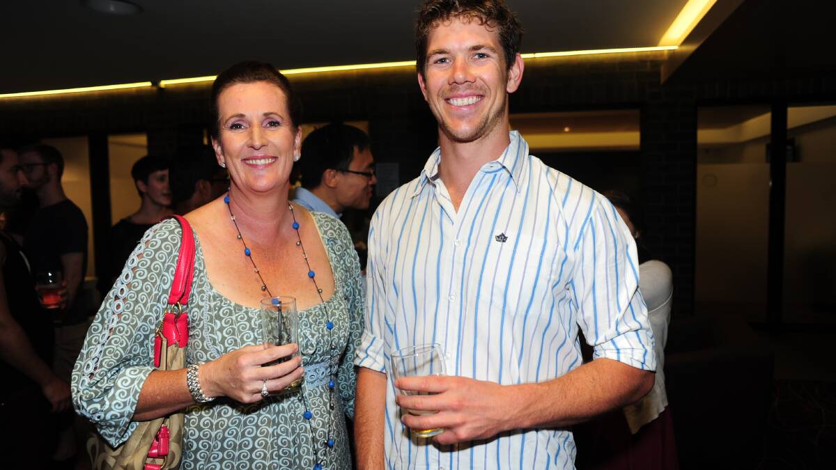 SCHOOL OF RURAL HEALTH MEDICAL STUDENT DINNER: Gabrielle Arnold and Lars Newman.  Photo: Cheryl Burke. 
