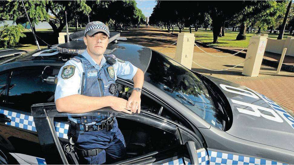 APRIL: Dubbo-based highway patrol officer Constable Ian Hobden is among police who will be out in force during Operation Go Slow. Photo: BELINDA SOOLE
