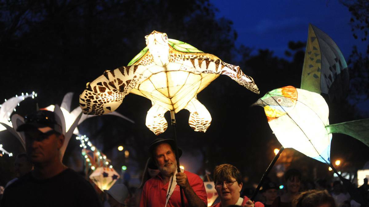 The DREAM Festival lantern parade in 2014 amazed spectators with more than 300 different lanterns on display. Photo: AMY McINTYRE