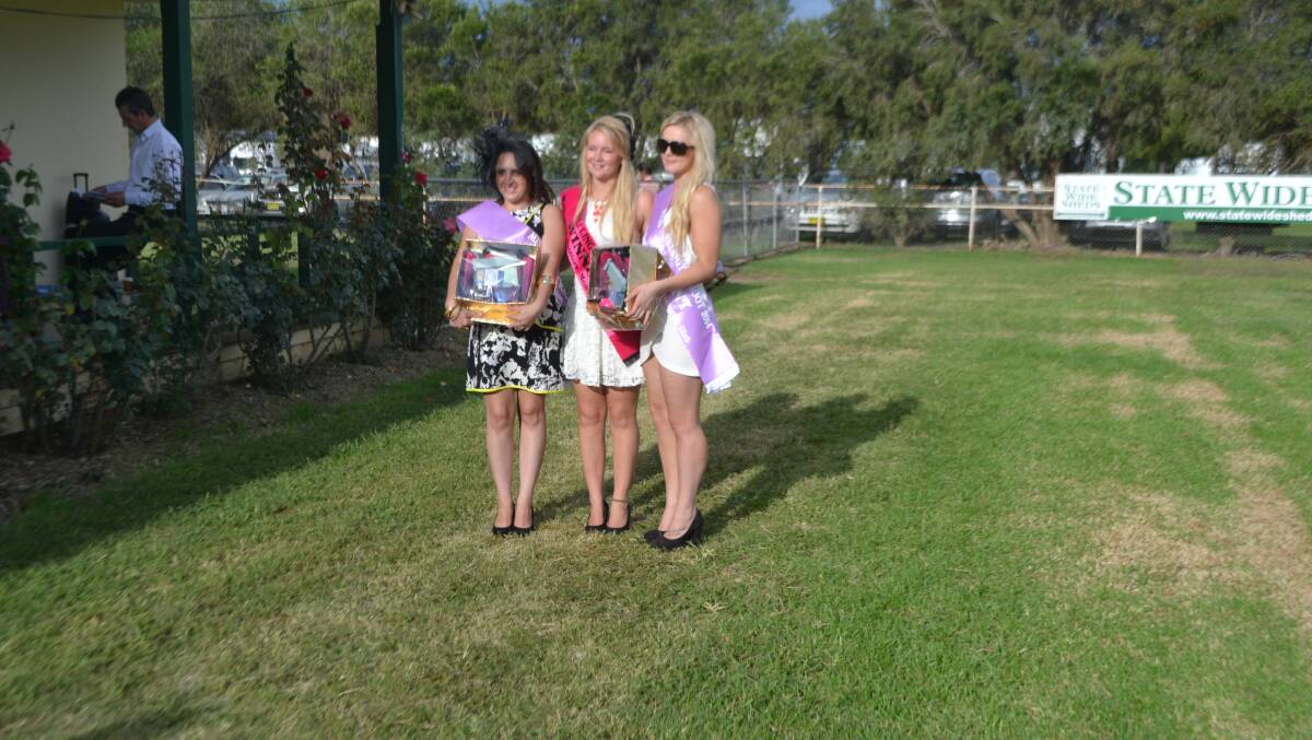 Brooke Thompson, Gracie Nelson and Sarah Jayne Boland after Miss Boot