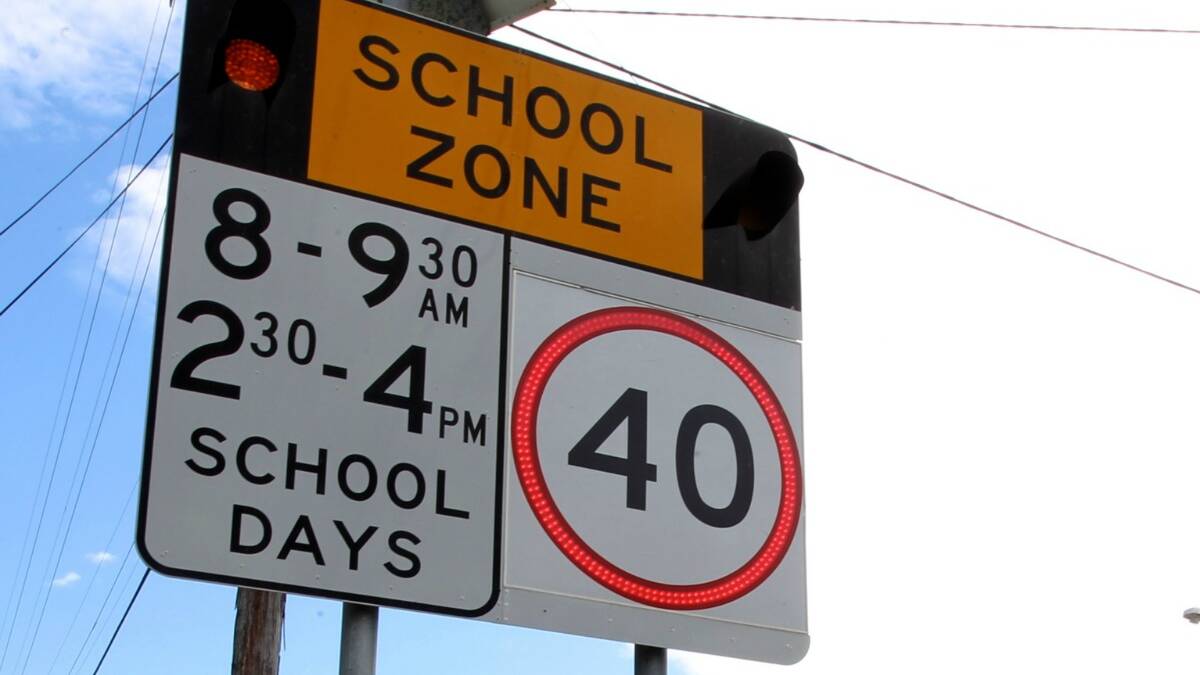 Slow down at school zones