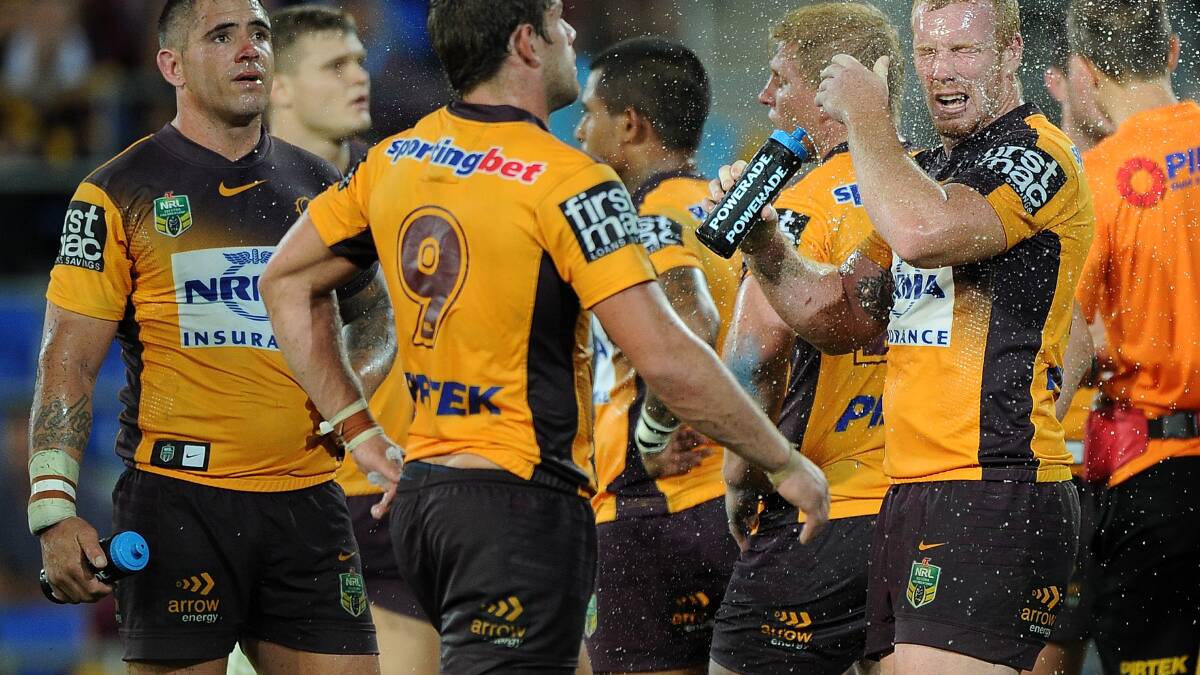 Gold Coast Titans defeated Brisbane Broncos 12-8 at Robina on Friday night. Pics: Getty Images