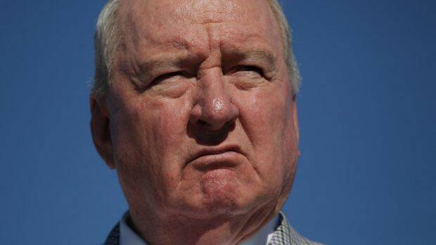 "Can you believe it?": Alan Jones took to Twitter on Thursday to attack the Cloud Arch sculpture.  Photo: Alex Ellinghausen
