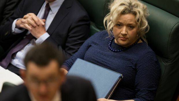 Health Minister Jill Hennessy in Parliament on Wednesday, when the Assisted Dying legislation was introduced. Photo: Jason South
