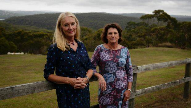 Anne Cullinan and Verity Hinwood pictured near their Elanora Heights homes. Photo: Brook Mitchell
