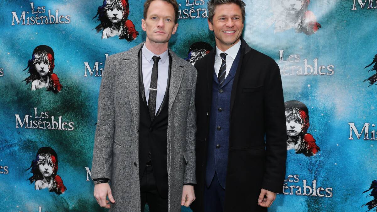 Neil Patrick Harris and David Burtka attend the opening night of Cameron Mackintosh's new production of Boublil and Schonberg's 'Les Miserables' on Broadway. Pic: Getty Images