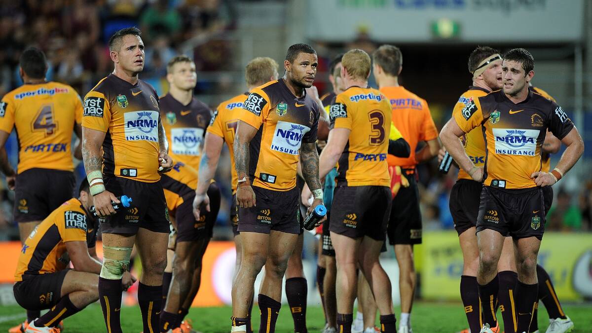 Gold Coast Titans defeated Brisbane Broncos 12-8 at Robina on Friday night. Pics: Getty Images