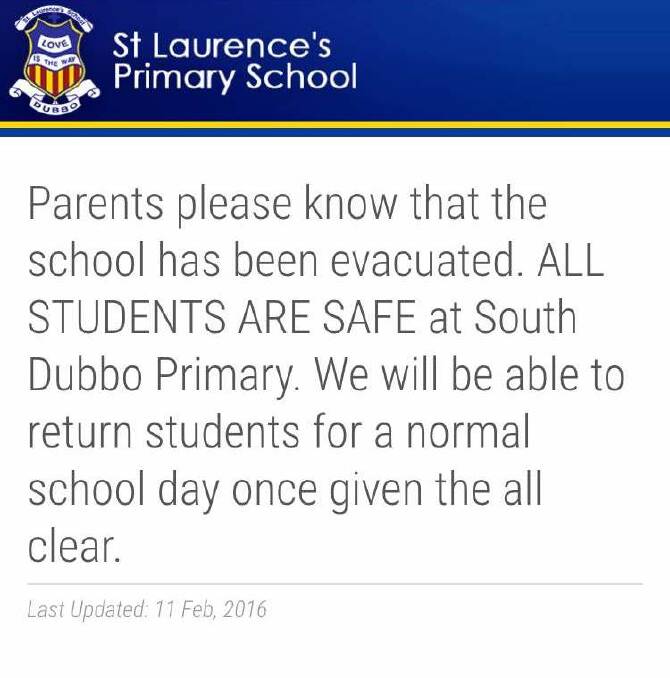 Bomb hoax at St Laurence's Primary School