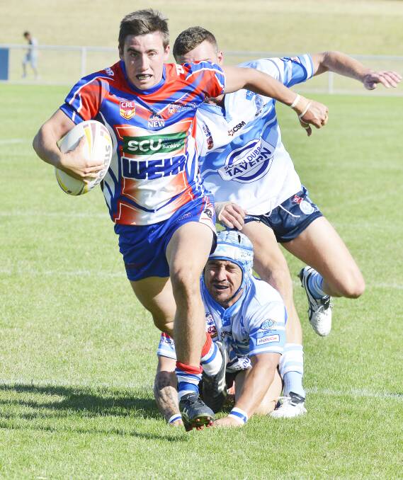 Fullback Sam Dwyer could be a key figure for the Spacemen this season. sub