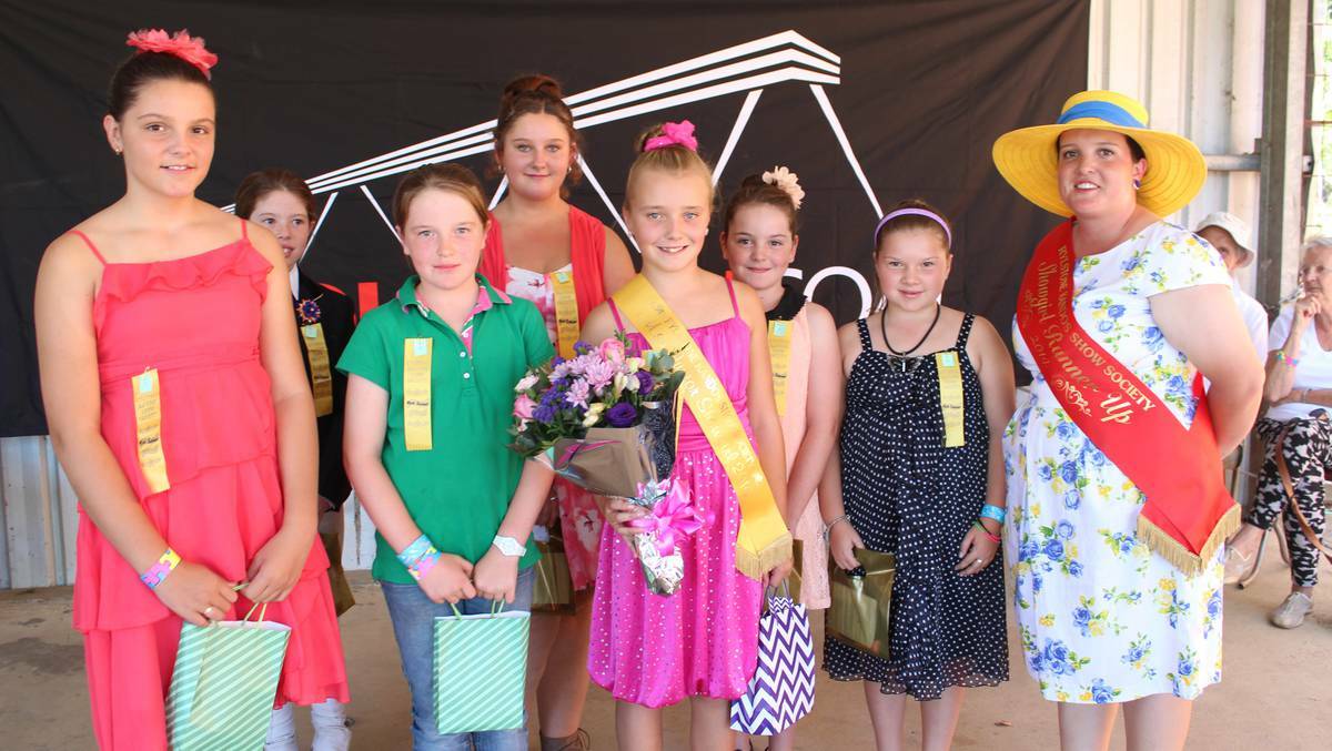 MUDGEE: Miss Junior Showgirl contestants at the Rylstone/Kandos Show.