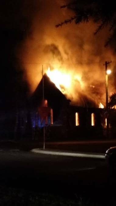 BATHURST: Only the bricks were left standing at St Barnabas' Anglican Church in Bathurst after a suspicious blaze on Sunday.