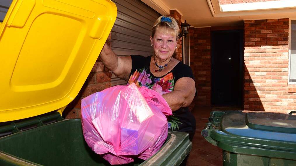 Merrilyn Mulcahy is against current bin services being cut to include a new organic waste service.	Photo: BELINDA SOOLE