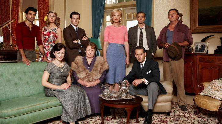 Pay TV to save popular shows: The cast of Channel Seven's 'A Place to Call Home'. Photo: Supplied