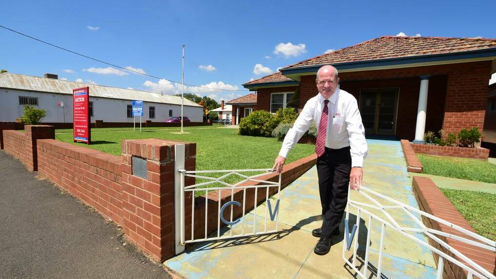 Listing agent Andrew McDonald at the Dubbo CWA rooms that will go up for auction on March 26. Photo: BELINDA SOOLE