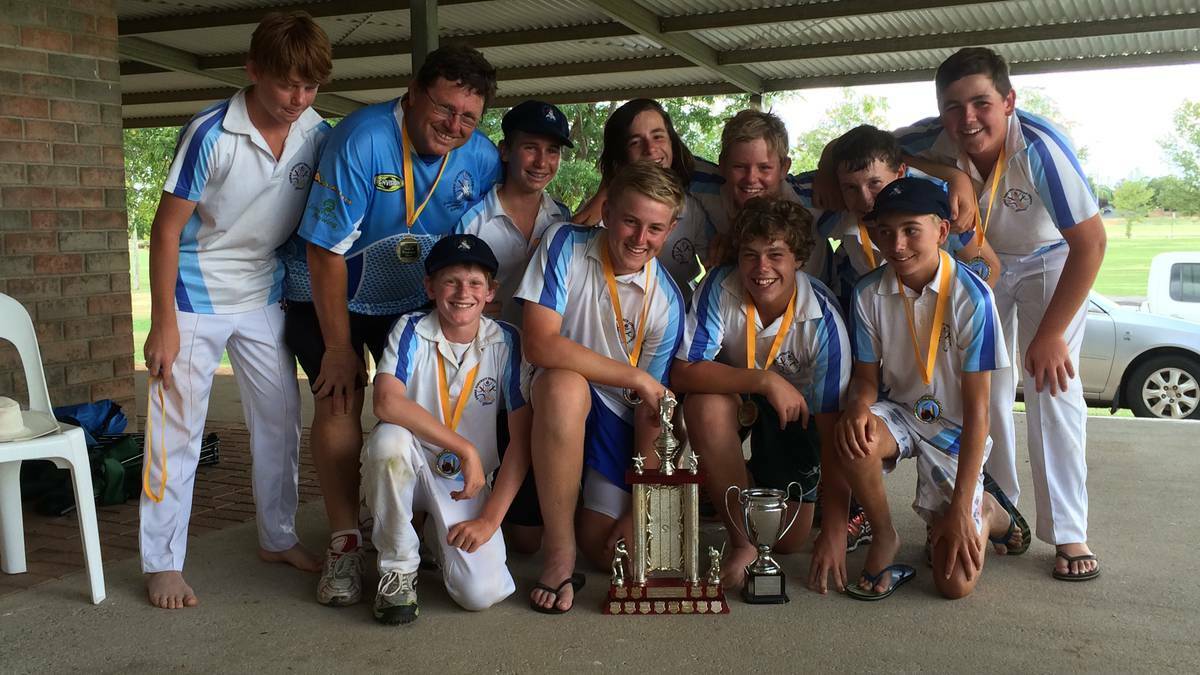 The victorious Dubbo Blues under-14s side after their recent representative win over Dubbo White. Photo: CONTRIBUTED