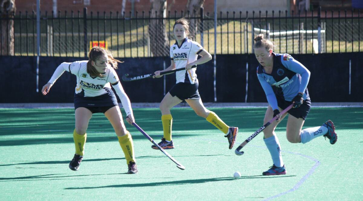 CLEAN SHEET: Jess Watterson scored a goal during Souths' 2-0 win over Kinross-CYMS on Saturday. Photo: MEGAN FOSTER 0802hockey2mf5