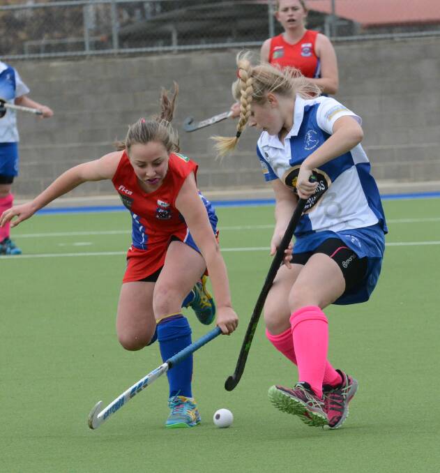 CLINICAL: Sophie Clarke and her St Pat's team-mates earned a good 6-3 win over Confederates on Saturday. Photo: PHILL MURRAY 070115ppats8