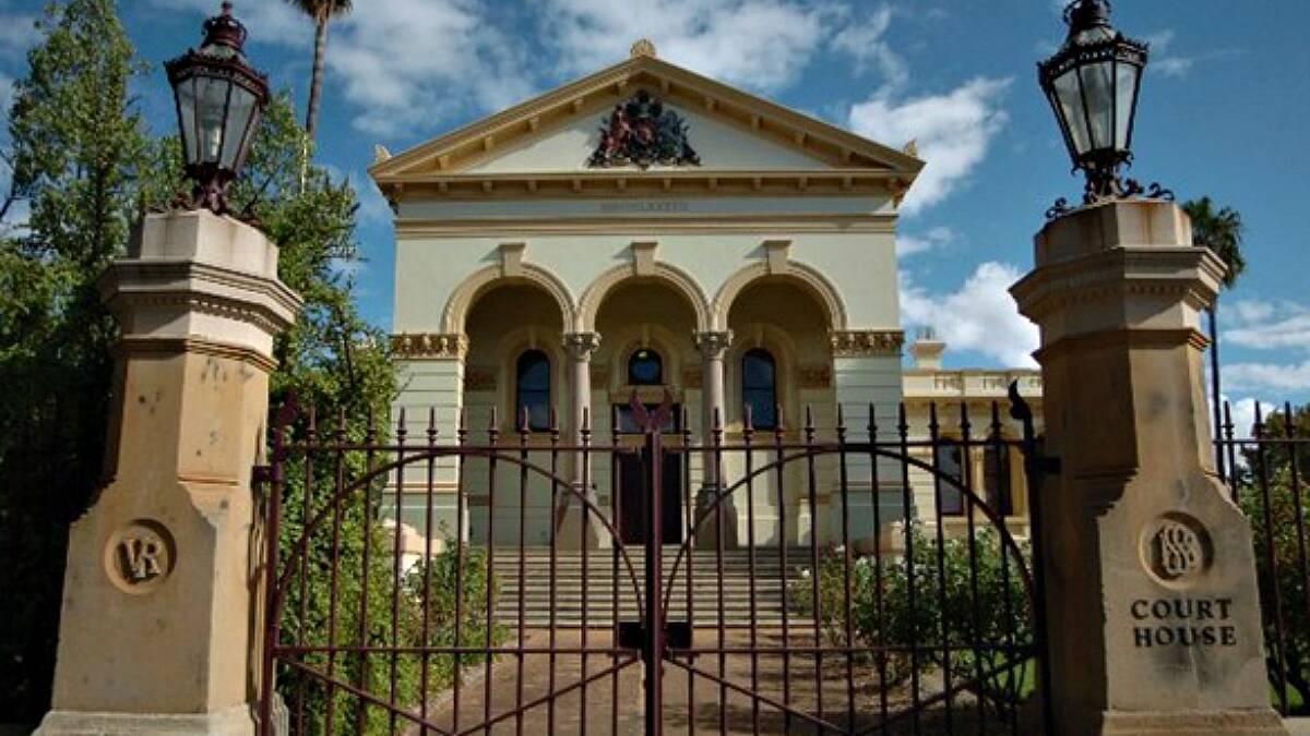 A mentally ill man held hands with his four-year-old daughter when he was brought before Dubbo Local Court on two charges of common assault.  
