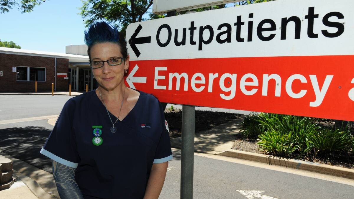 Endorsed Enrolled Nurse at Dubbo Hospital, Kez Buckman. Photo: HANNAH SOOLE.