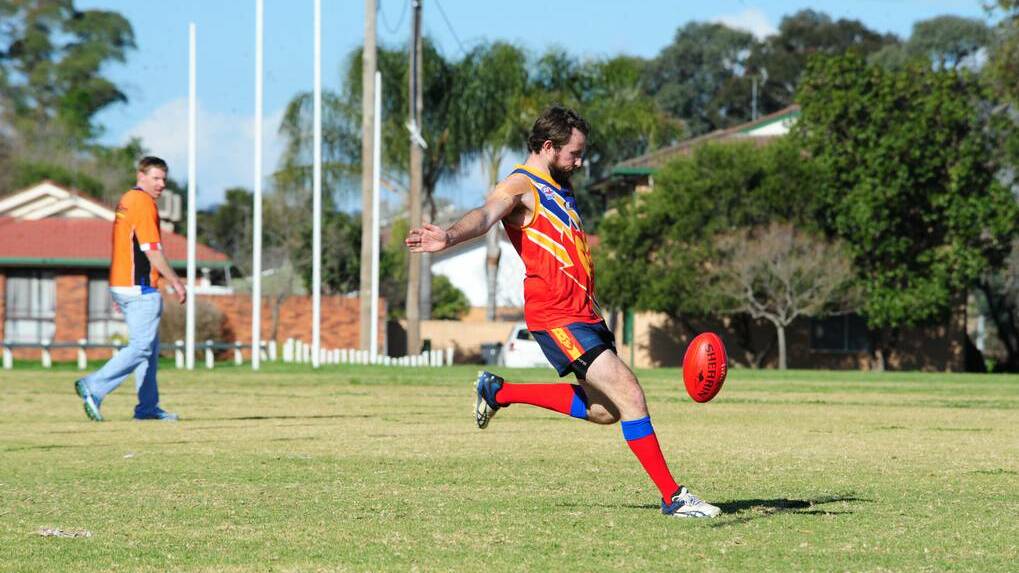 Mick Daly on the field for the Dubbo Demons first grade side last season. Questions have been raised as to whether the club will field reserve grade in 2015.