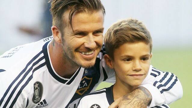 Romeo Beckham and his superstar dad David