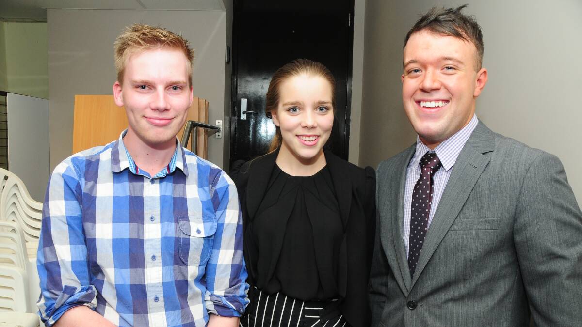 James Edwards, Ashleigh Hull and Mitch Harland 
