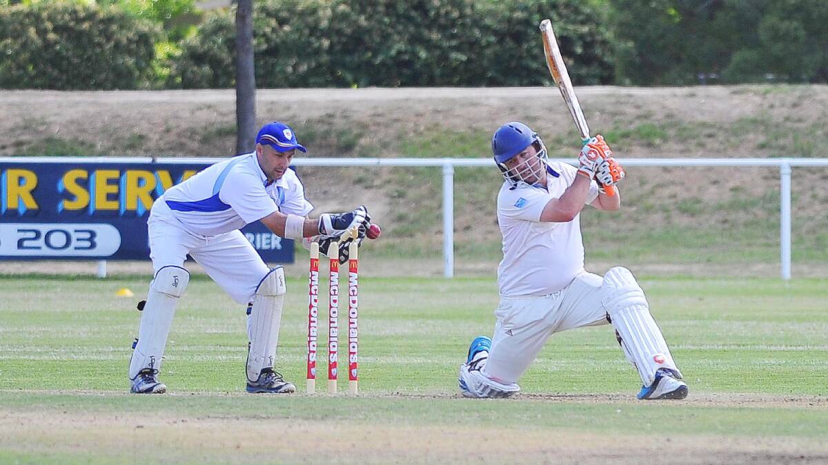 Anthony Heraghty survives a stumping scare during Western's loss to Southern/ ACT. Photo: Kieren L Tilly