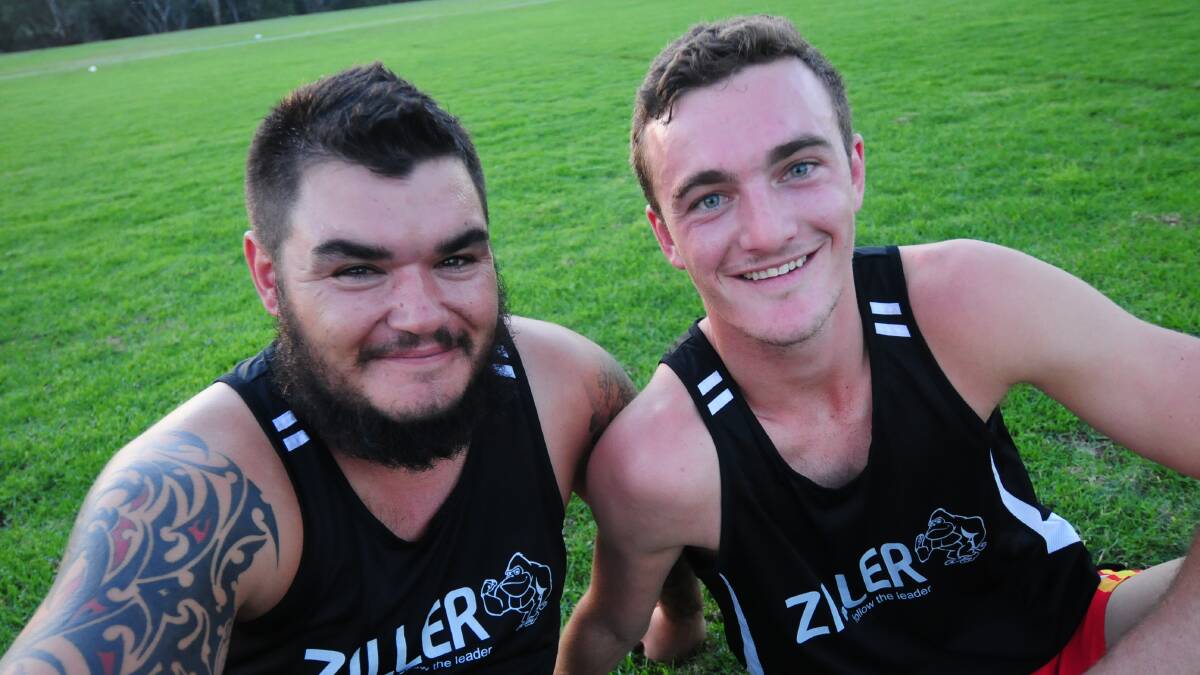 Ben Farrelly and Mason Williams of the Ziller Gorillas.