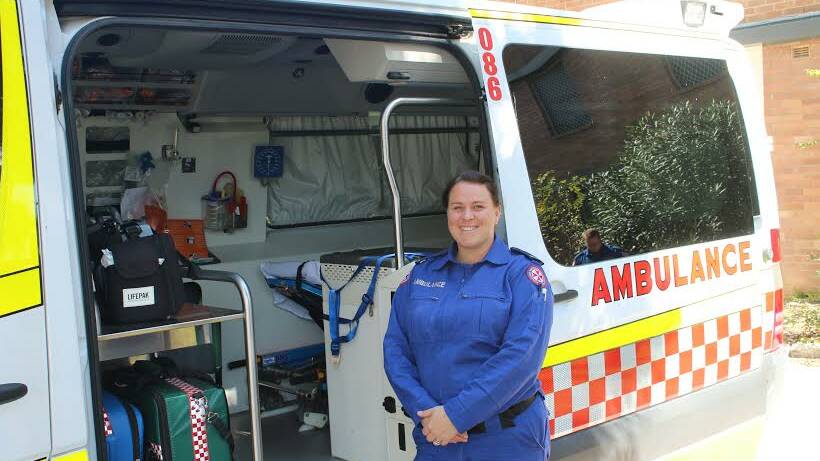 SAVING LIVES: Alison Smith says she’s excited about having a hands-on role in patient care after becoming a trainee paramedic in Orange. Photo supplied.
