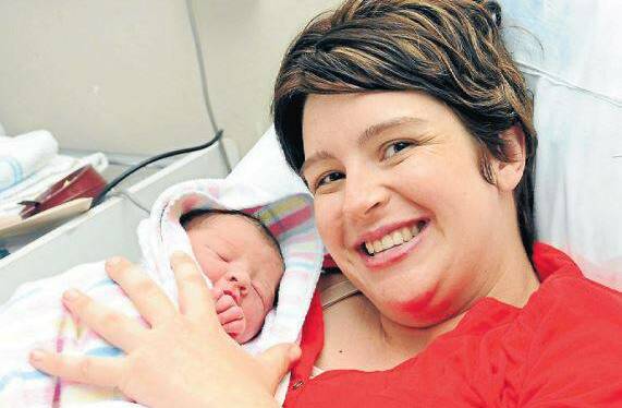 Kloe Anne-Marie O’Brien pictured with mother Keira Mills, is a daughter for Keira and Ben O'Brien and a sister for Oliver.