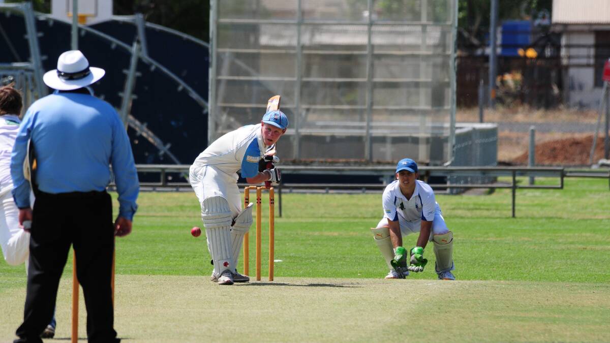 Rugby captain Jordan Moran hit 109 for his side on Saturday as the defending premiers made 299 against Macquarie. Photo: GREG KEEN