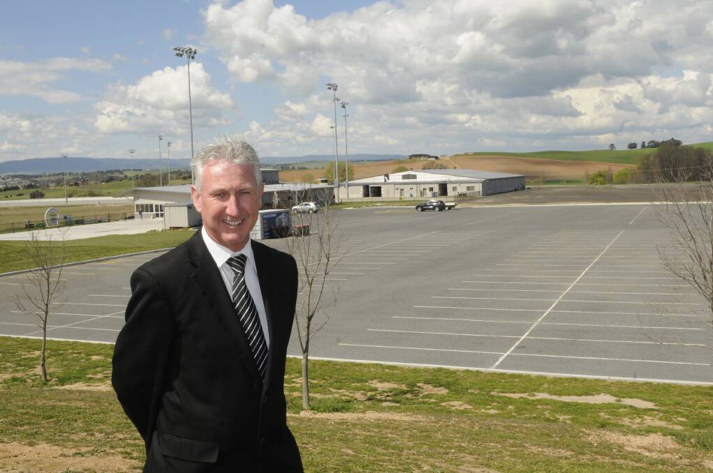 NEW ACCOMMODATION: Bathurst Harness Racing Club chief executive officer Danny Dwyer said the car park at the facility offers a suitable location for motorhome owners to set up camp during the Supercheap Auto Bathurst 1000. Photo: CHRIS SEABROOK 092115campers
