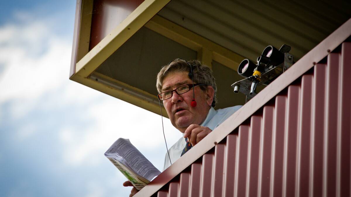 Colin Hodges is hoping to be back calling races this weekend after a recent illness. 	                Photo: JANIAN McMILLAN (www.racingphotography.com.au)